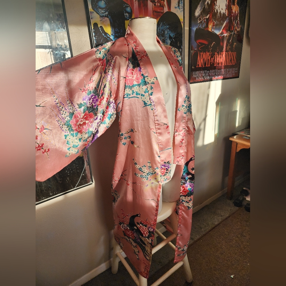 Pink Peacock Kimono
